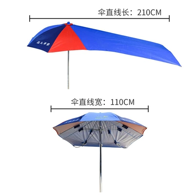 Junmabeng 2.1m Motorcycle Umbrella Elektromobil üçün ön şüşə çətiri (günlük) - 27m-square-shaped-thickened-and-reinforced-double-layer-sunshade-umbrella-excluding-stand-accessories-see-specification-diagram
