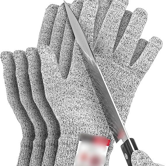 防切割手套 五级防割HPPE手套 工业劳保户外家用防护手套工厂