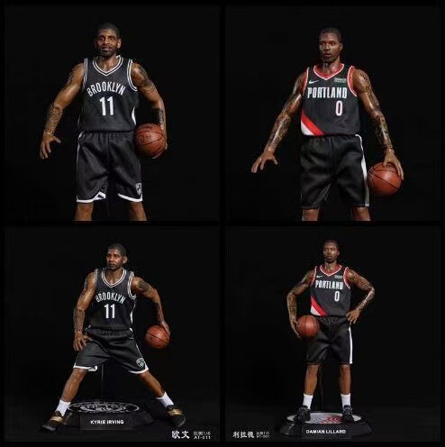 Nba Basketball Star Figurines: Lillard, Irving, Jordan, Kobe, Curry, Harden, Collectible Figures, Star Decorations