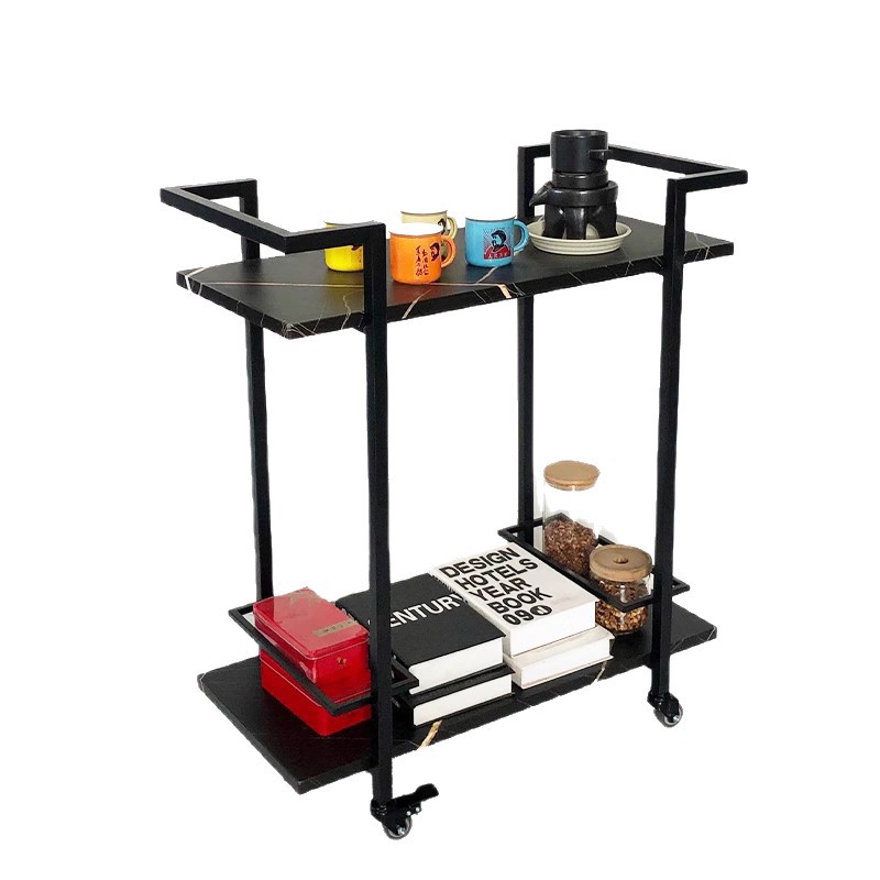 Multifunctional Trolley, Removable Tea Cart, Restaurant Kitchen Trolley, Creative Club Meal Delivery Cart, Cake Cart