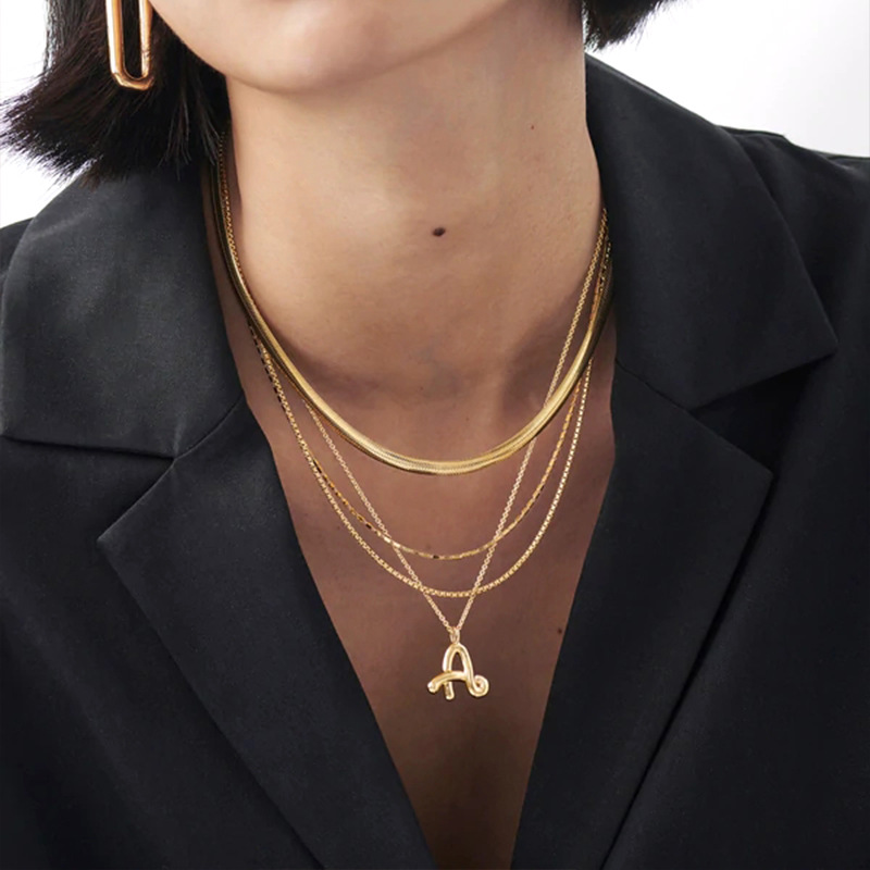 Fashion Geometric Copper Plating Zircon Pendant Necklace 1 Piece