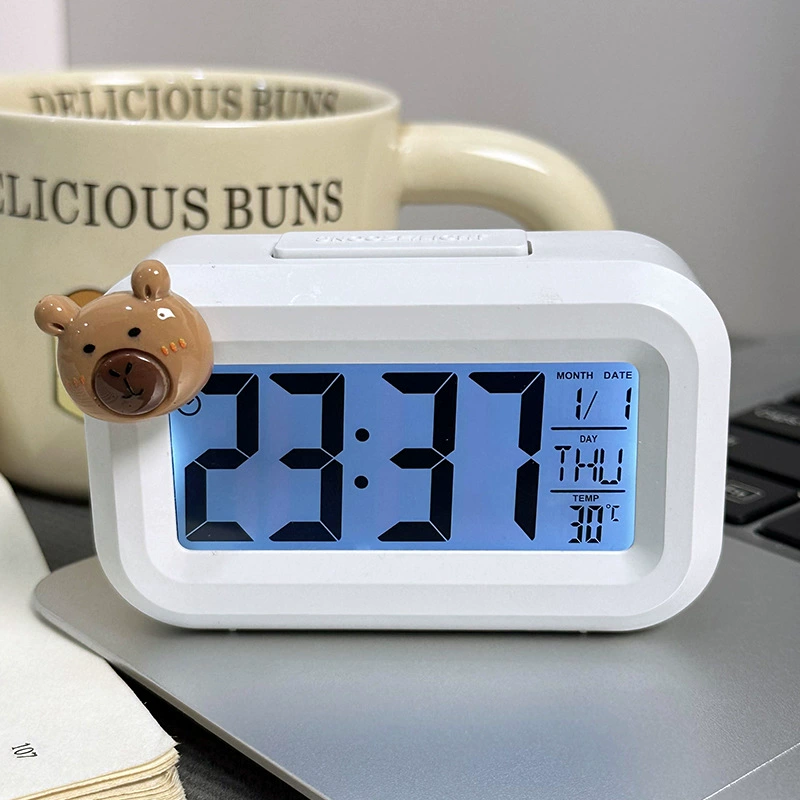 Beaver LED Alarm Clock, Luminous Multifunction Desktop Clock, Timer & Silent Mode