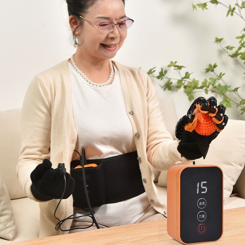 跨境专供  老人中风偏瘫五指分指手部训练康复机器人手套|undefined