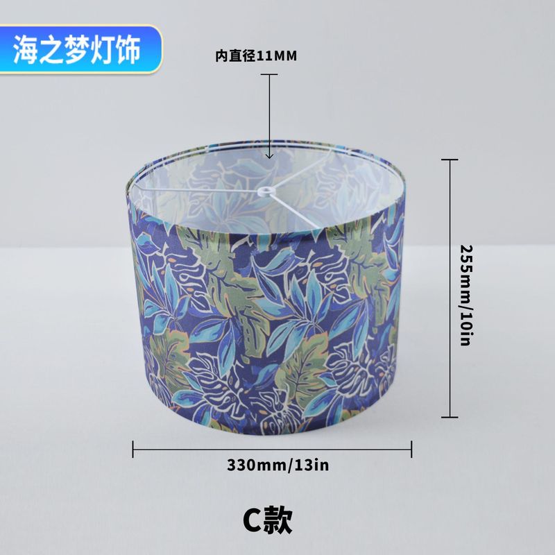 跨境亚马逊拆卸台灯灯罩图案印刷特色家居装饰织物布艺落地灯灯罩|undefined