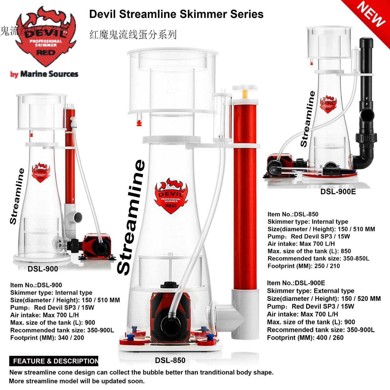 Сепаратор яиц Red Devil DSL-850 900 900E, новый обтекаемый конусный сепаратор протеинов для тела