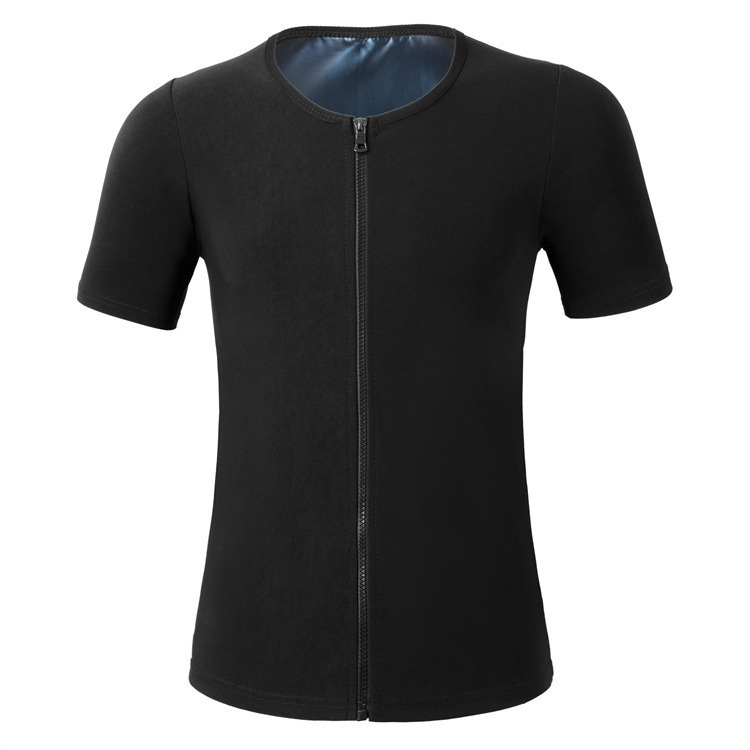 Amazon Fat Burning European and American Large Size Men's Sweat Suit Sports Waist Fitness Vest Sweating Abdominal Slimming Short Sleeve Shaping Suit Amazon Fat Burning European and American Large Size Men's Sweat Suit Sports Waist Fitness Vest Sweating Abdominal Slimming Short Sleeve Shaping Suit