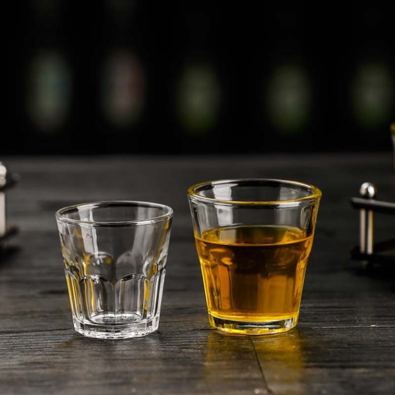 Tazas de vidrio de bar de vidrio comercial endurecido anti-caída tazas de whisky tazas de licores ktv tazas de cerveza