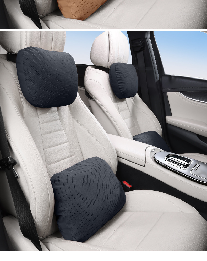 Protein Silicone Car Headrest Suitable for Mercedes-Maybach S-Class, Bmw, Tesla, Neck Support Pillow, Lumbar Cushion for Car Use