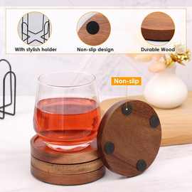 实木家用杯垫相思木制桌面茶杯底座木制现代简约客厅卧室餐厅杯垫