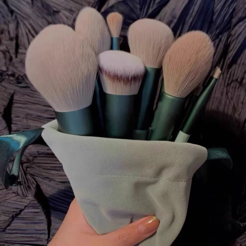 13 pieces of Sijiqing makeup brush set, blusher, eye shadow, concealer brush, foundation, loose powder, highlight brush, beauty tool set brush