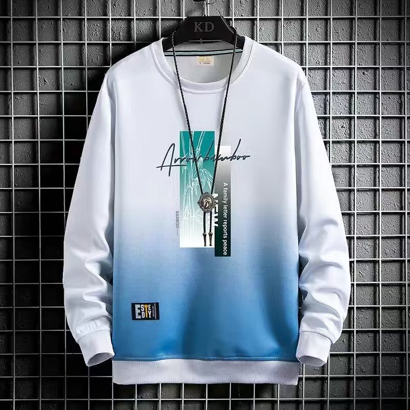 Autumn and winter men's casual sweater round neck Korean style bottoming shirt trendy long sleeve cheap wholesale foreign trade one-piece delivery Autumn and winter men's casual sweater round neck Korean style bottoming shirt trendy long sleeve cheap wholesale foreign trade one-piece delivery