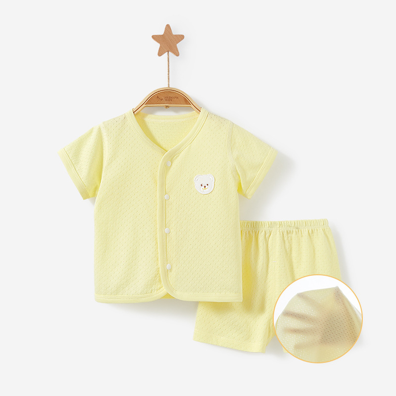 Conjunto de verano para bebés recién nacidos, ropa de verano de manga corta para niños y niñas, conjunto fino de dos piezas, ropa de bebé image 10