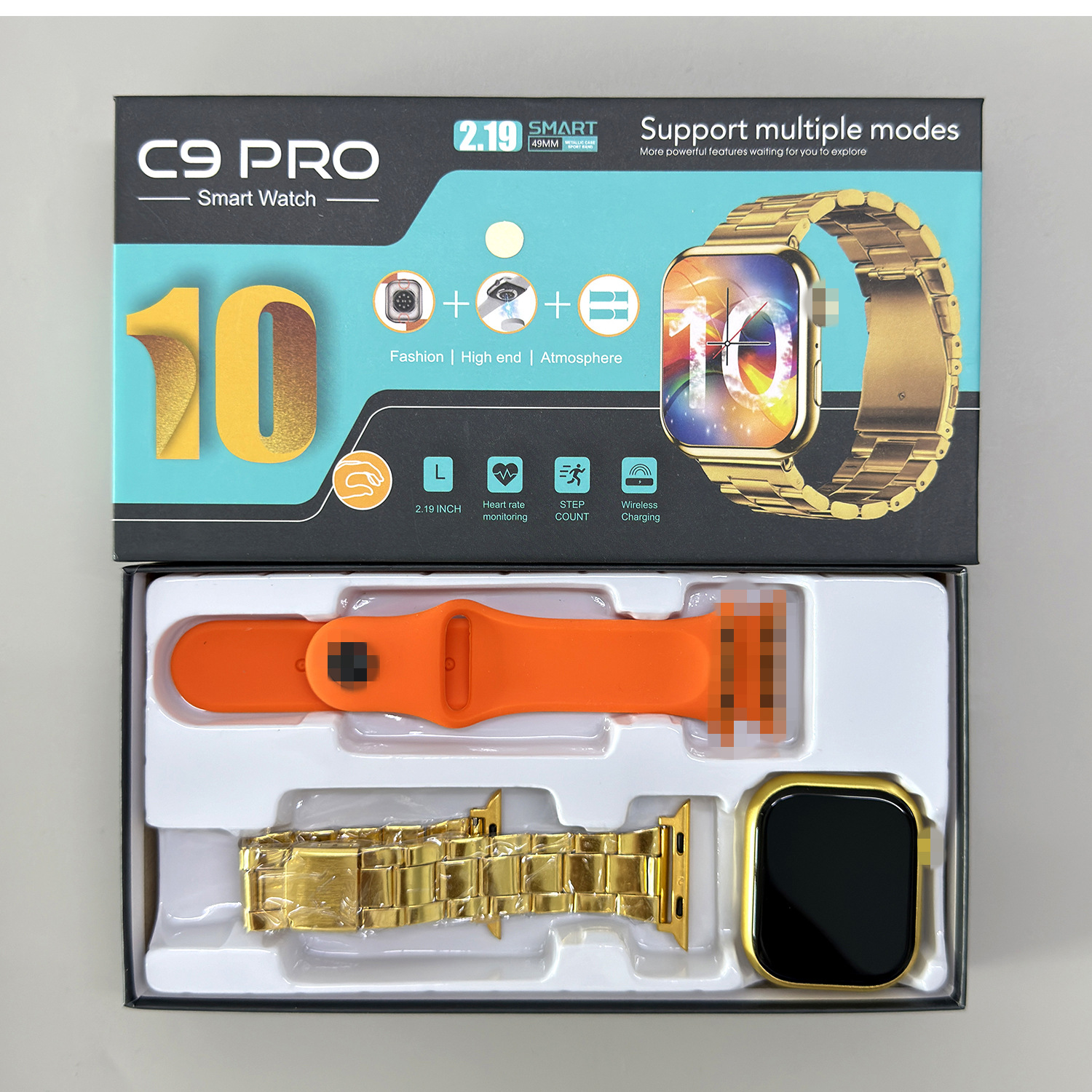 Reloj inteligente transfronterizo Huaqiangbei s9ultra, teléfono Bluetooth de oro local, reloj de monitoreo de salud de presión arterial y frecuencia cardíaca