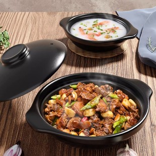 Casserole Stew Pot Household Gas High Temperature Resistant Dry Burning Pot Rice Gas Stove Special Ceramic Soup Pot Commercial Casserole