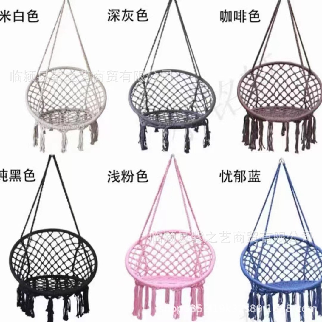 Borla cesta colgante hogar interior tejido colgante silla balcón Nordic perezoso cuna silla columpio cuna silla balcón