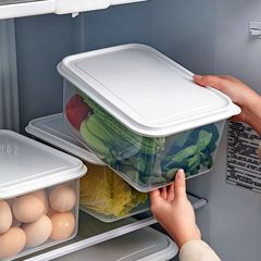 食物收纳盒厨房冰箱保鲜盒冷冻密封饭盒微波塑料收纳加厚便当盒子