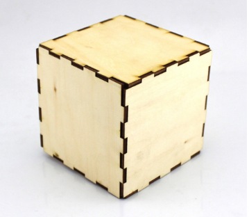 Caja cuadrada pequeña de bricolaje (192*192mm) de madera