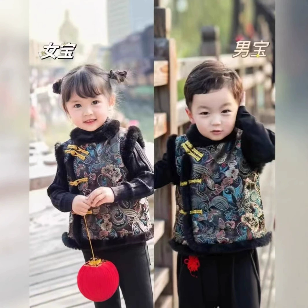 Новогоднее платье новогоднее платье платье для девочек в китайском стиле