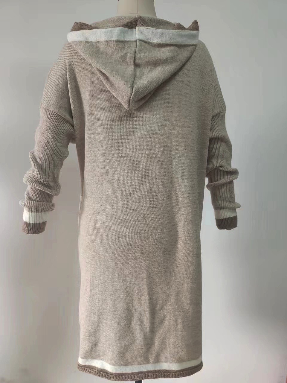 2024 autunno e inverno casual versatile con cappuccio lungo cardigan giacca nuovo abbigliamento da donna_voghion.com