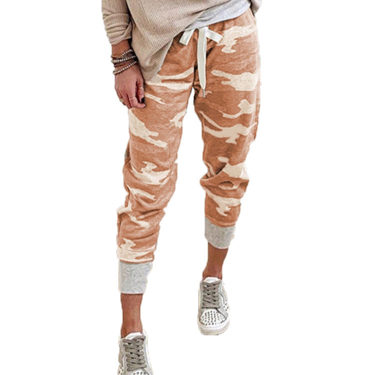 European and American Style Women's Jogging Pants with Drawstring, Amazon Print, Casual 2025 Camouflage Gray, Orange, Army Green, High-Waisted Drawstring European and American Style Women's Jogging Pants with Drawstring, Amazon Print, Casual 2025 Camouflage Gray, Orange, Army Green, High-Waisted Drawstring