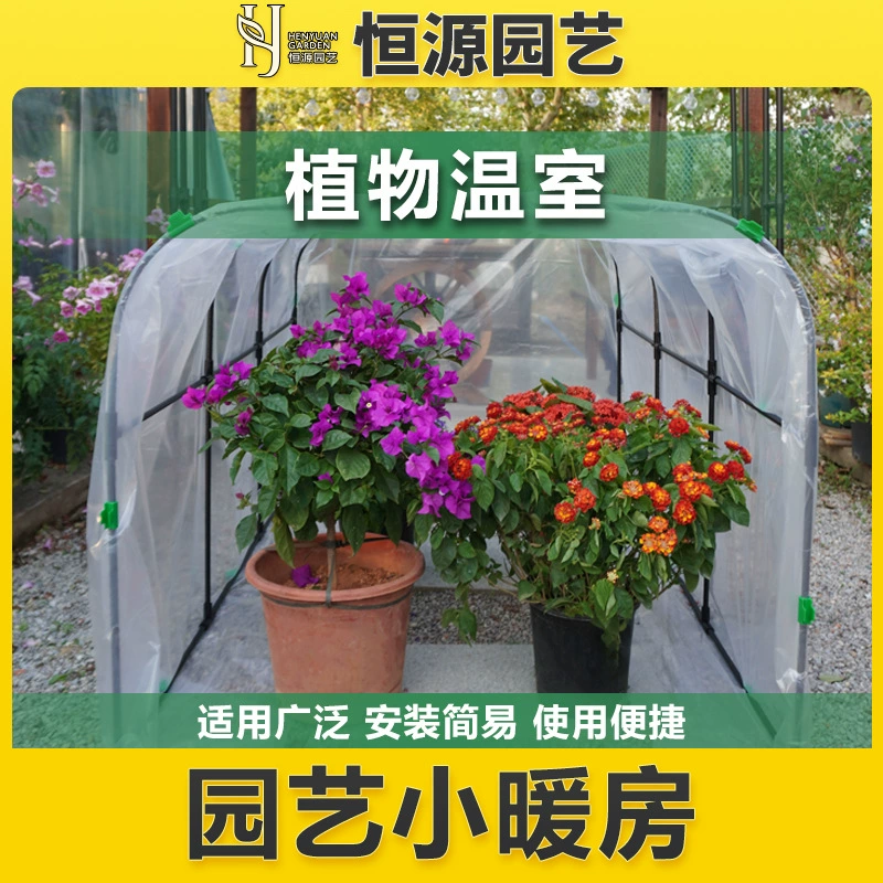 Домашний сад Небольшой теплая теплица с балконным балконами