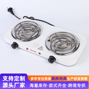 Household Multifunctional Double-Head Kitchen Multi-Purpose Electric Ceramic Stove Small Household Appliances Multifunctional Household Small Electric Stove Wholesale