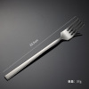 Eyn 304 stainless steel Korean spoon spoon fork rectangular handle tone pupa spoon size company gift tableware tableware steak knife