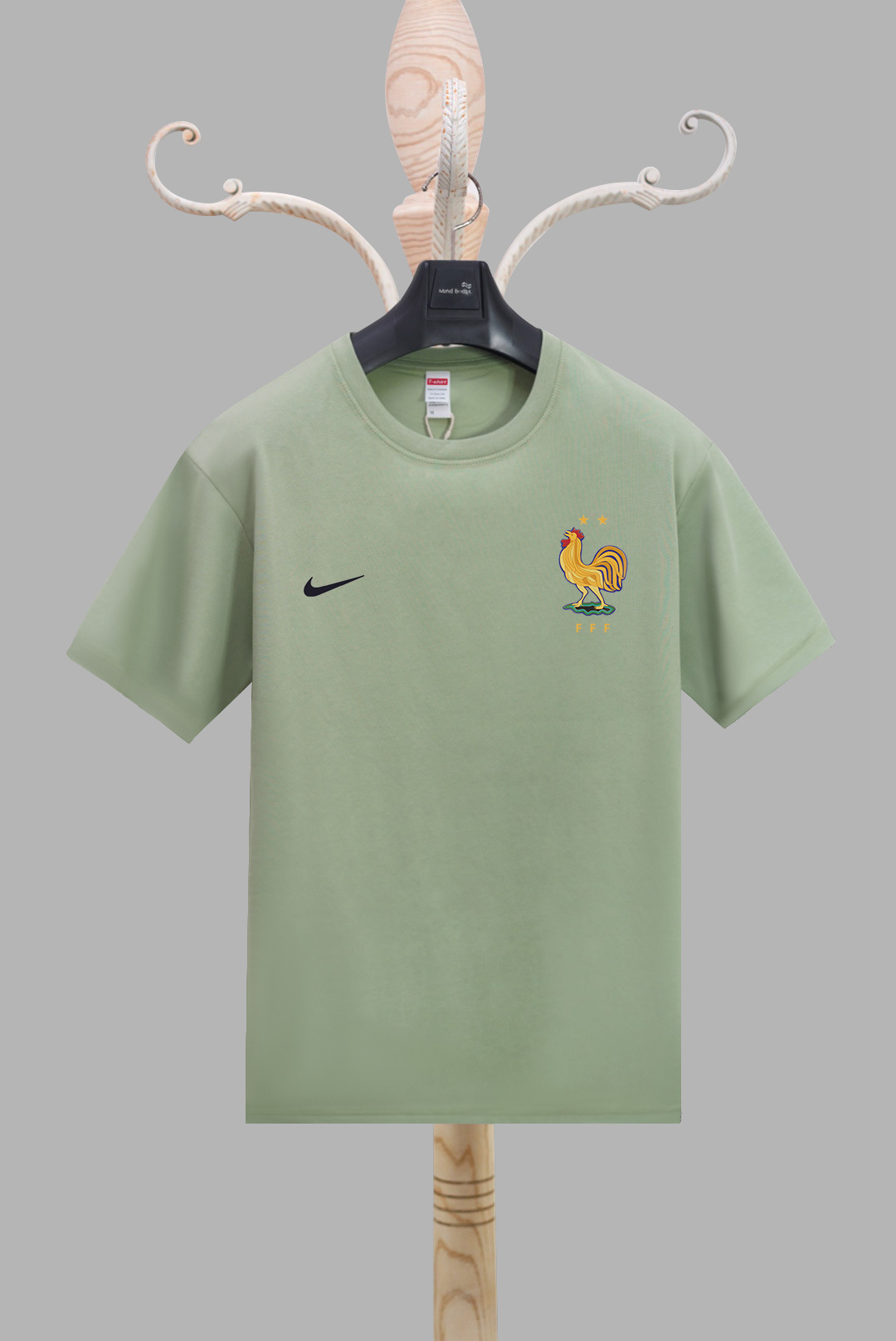2024 Copa de Europa Francia camiseta 3D impresión digital para hombres deportes deportes holgados transpirables de manga corta con cuello redondo camiseta