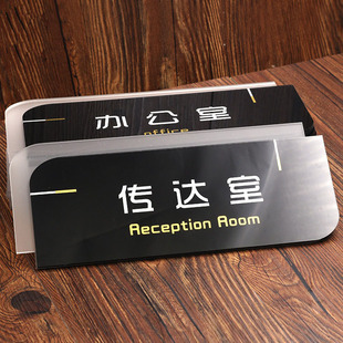 Acrylic bathroom sign creative personality department sign wall sticker display door sign office sign