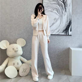 时尚休闲运动套装女春秋穿搭成套搭配2023新款修身炸街网红两件套