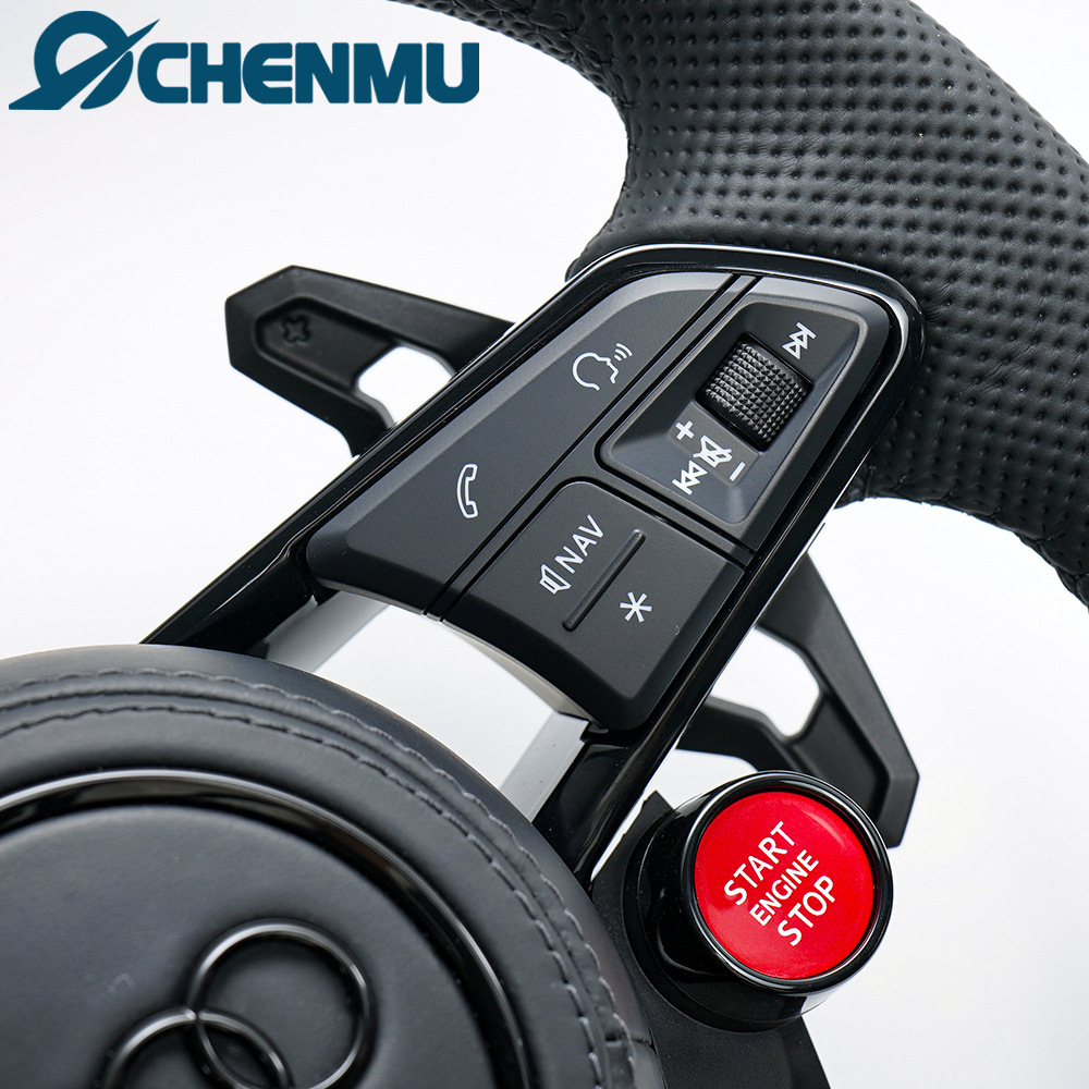 Modified R8 Dual Button Steering Wheel for Audi A4L A6L A3 A5 A7 Q2L Q3 Q4 Q5L Q6