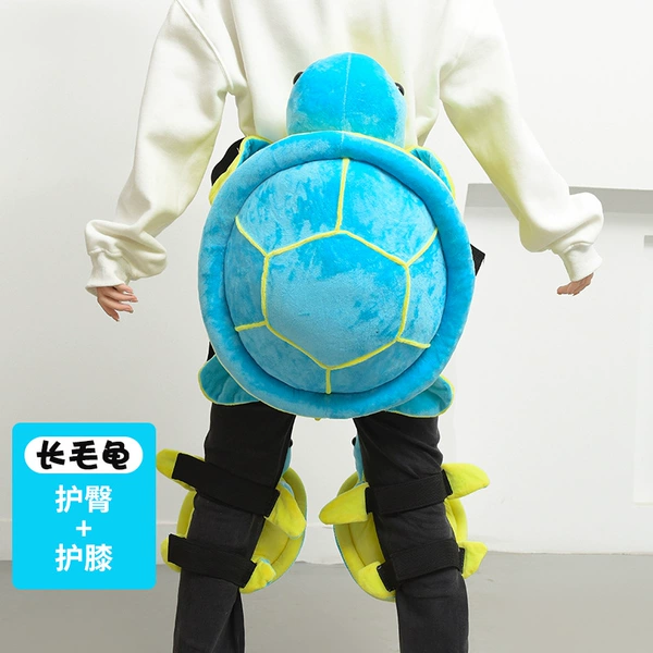 Crystal blue hip pads + knee pads-L
