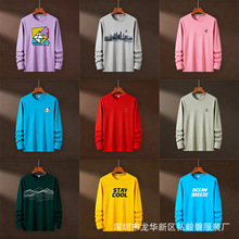 东北男士大码t恤秋冬圆领长袖打底衫 阿里巴巴1688批发网地摊货源