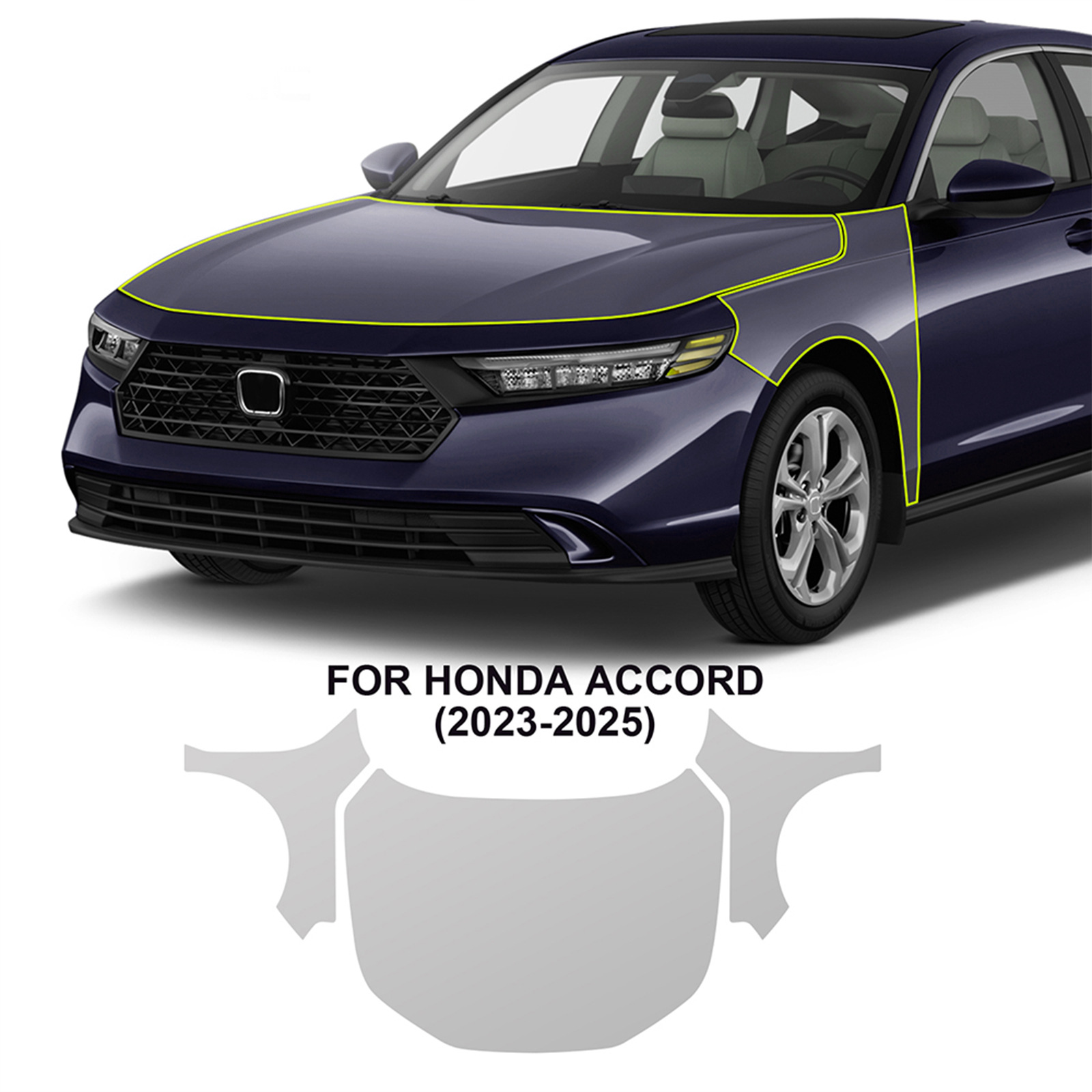 Cross-Border Exclusive Supply for Honda Accord 23-25 Special Car Special-Cut Tpu Car Paint Protective Film Anti-Scratch and Self-Healing