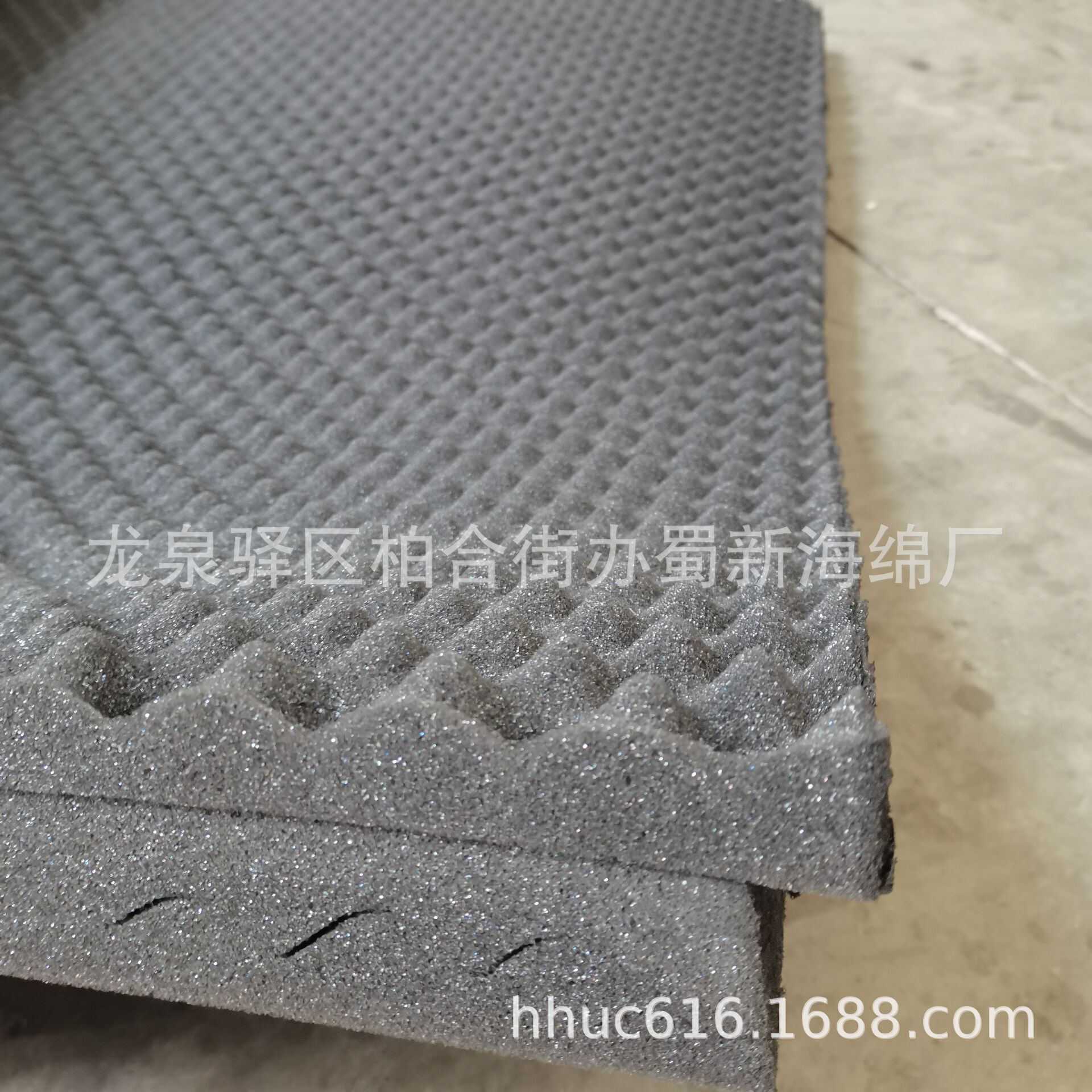 供应演播厅隔音波纹海绵/PU波峰声学海绵材料/电影院消音降噪海绵