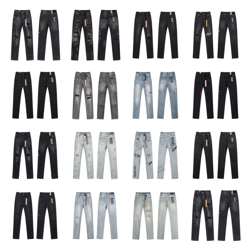 Ksubi Vintage Ripped Washed High Street Unisex Casual Trendy Slim Fit Skinny Stretch Jeans