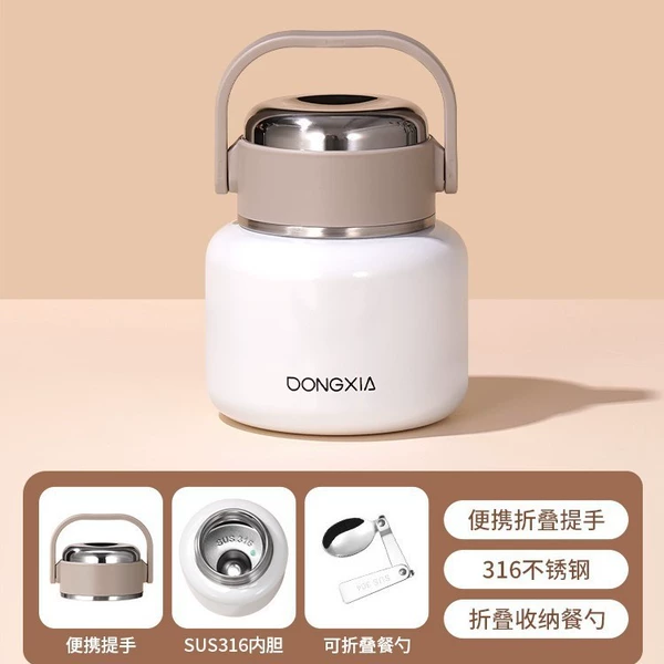 Stainless steel, white, 550 ml