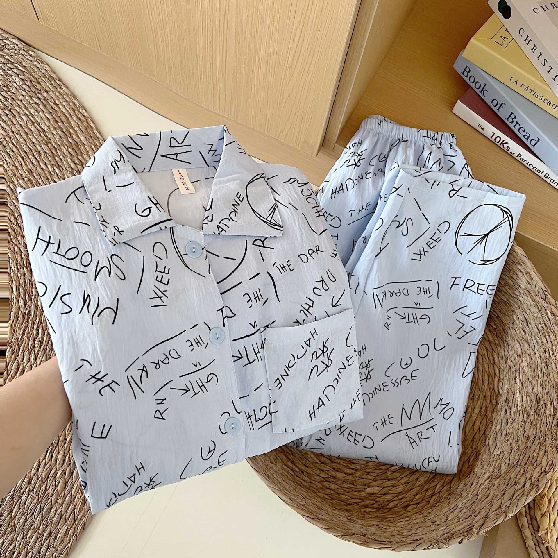 外国貿易クロスボーダー卸売クラウドコットン長袖ズボン 120 グラムパジャマ女性のための Xiaoxin 外で着用できるラペルカーディガンホーム服