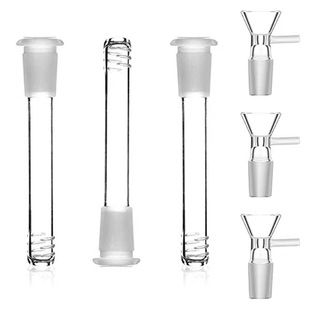Cross-Border Direct Sales Glass Rod Accessories 14mm Straight Tube Rod Glass Smoking Accessories Set Cigarette Holder Crafts