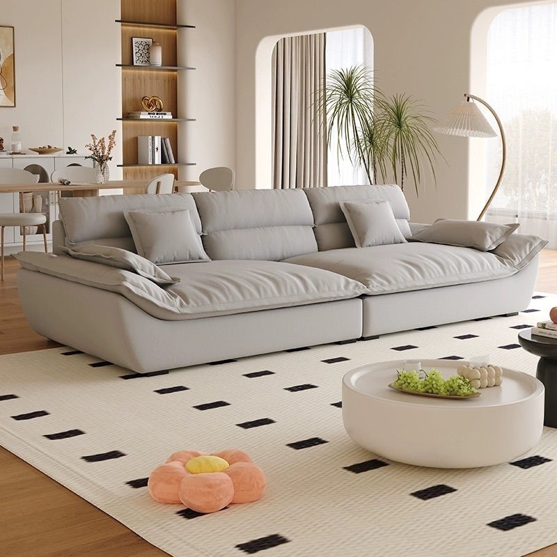 Moderno simple anti-garra de gato nube seda estilo de sala de estar tamaño de casa