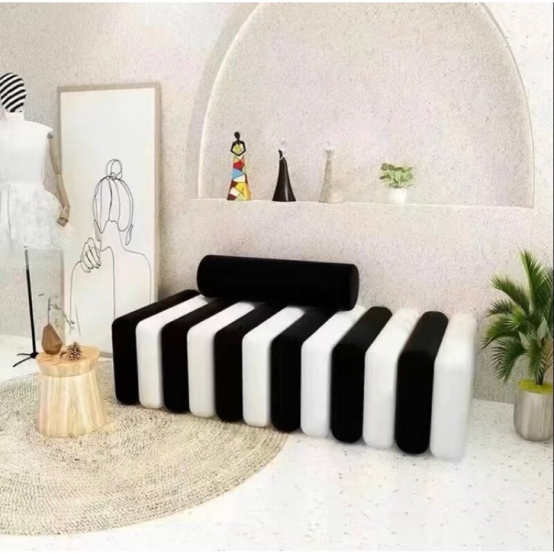 Card Seat Rest Area Sofa Chair Beauty Salon Modern Creative Reception Waiting Chair Light Luxury Fabric Leisure Sofa