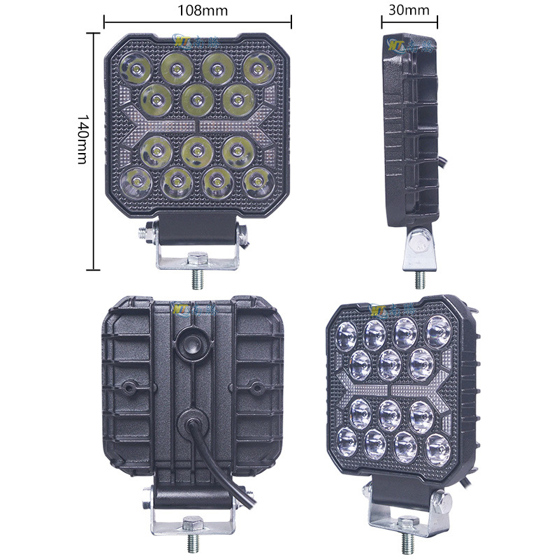 24v12A faro de camión luminoso LED excavadora faro de columna brillante gran brazo super brillante vehículo de ingeniería todoterreno carga