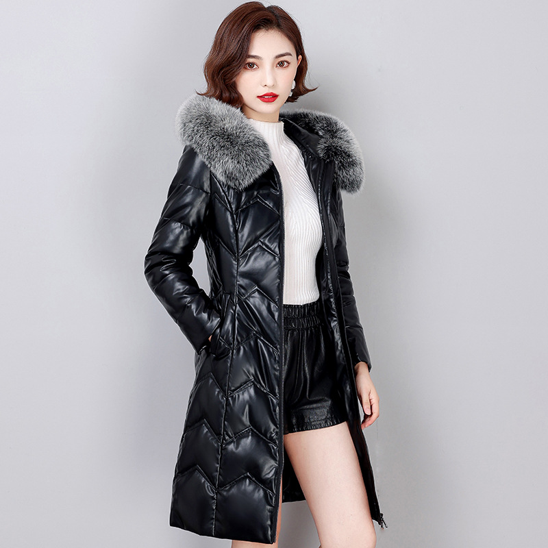 D3582 4980K ÁO KHOÁC NỮ HEFTDTH BIG SIZE NGOẠI CỠ DÁNG ÔM BODY GỢI CẢM SEXY MŨ LIỀN MÙA XUÂN THU ĐÔNG PHONG CÁCH HÀN QUỐC DÀY ẤM THỜI TRANG NỮ DA BÒ G06 SẢN PHẨM MỚI