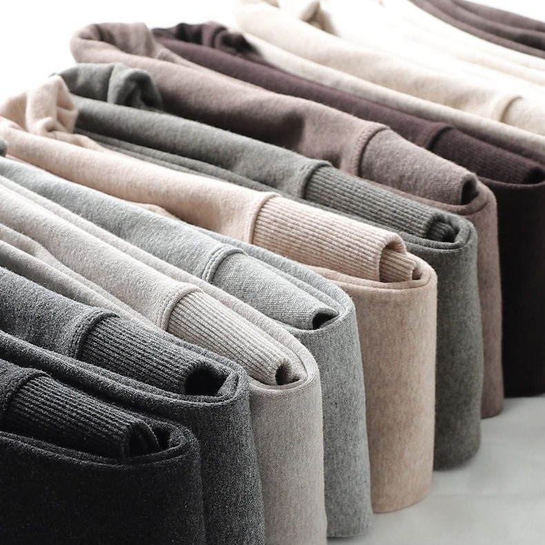 500D平纹纯棉打底裤女平板棉连裤袜加绒秋冬季灰色踩脚保暖裤加厚