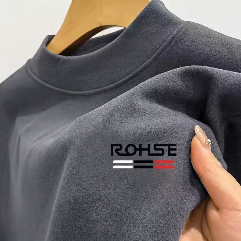 Double-Sided Thermal Base Layer Shirt, Large Size, Thickened, Autumn and Winter Men's Sweatshirt, Long-Sleeved T-Shirt, High-Neck, Warm Base Layer Shirt for Autumn and Winter Double-Sided Thermal Base Layer Shirt, Large Size, Thickened, Autumn and Winter Men's Sweatshirt, Long-Sleeved T-Shirt, High-Neck, Warm Base Layer Shirt for Autumn and Winter