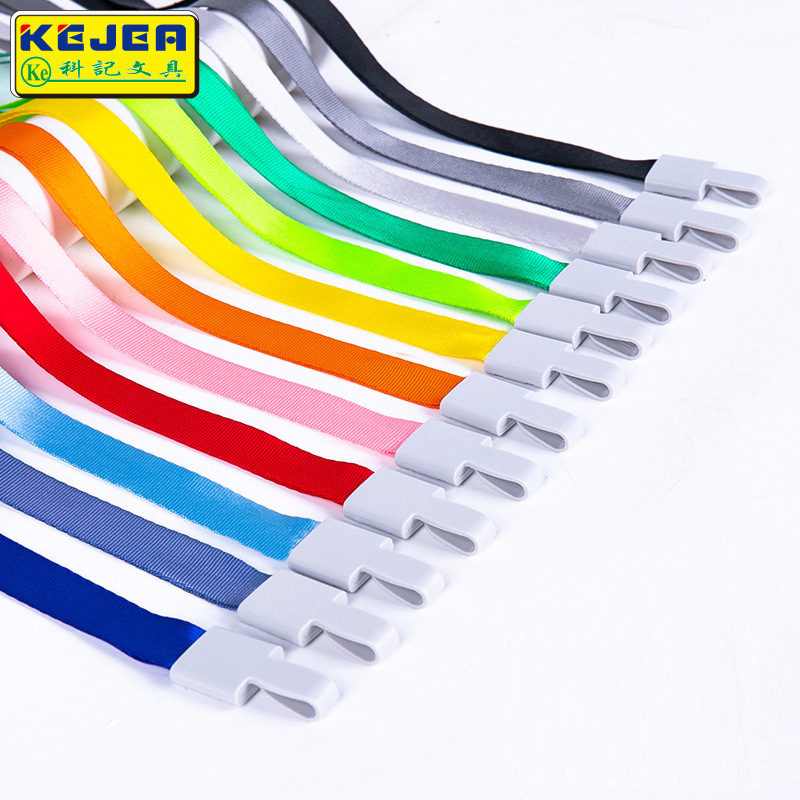 Card Holder Lanyard Keji Factory Wholesale Hanging Neck Lanyard Id Lanyard Racing Steel Buckle Work Badge Lanyard Customization