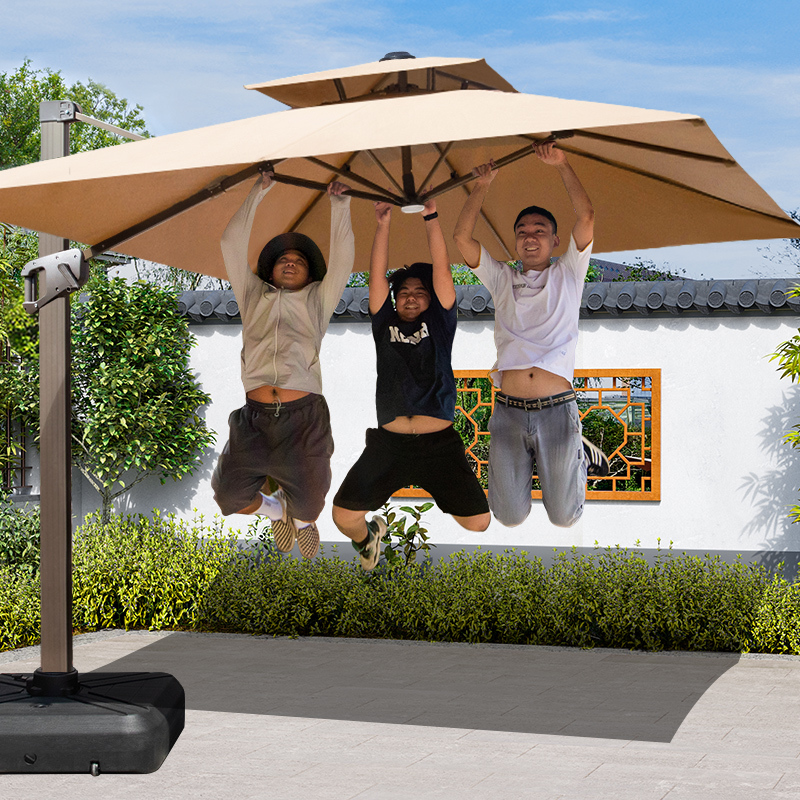 Parasol Outdoor Umbrella Courtyard Umbrella Villa Garden Terrace Large Sun Umbrella Shed Commercial Stall Outdoor Roman Umbrella