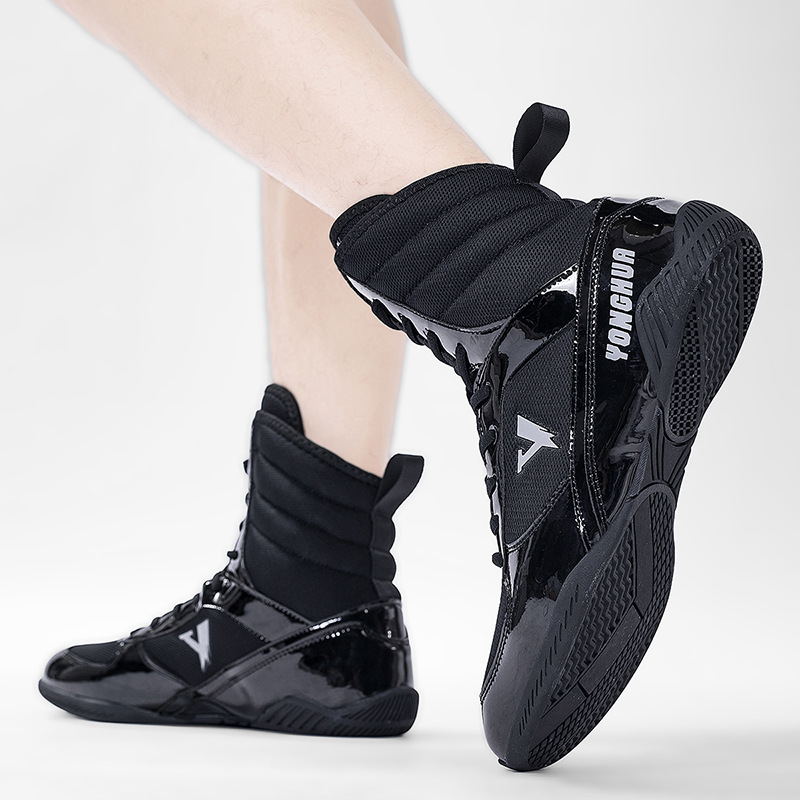 Boxing Shoes, Men's Wrestling Shoes, Fighting Shoes, Training Shoes, Fighting Shoes, Wrestling Shoes, Sanda Shoes, Boxing Boots, High-Top Shoes