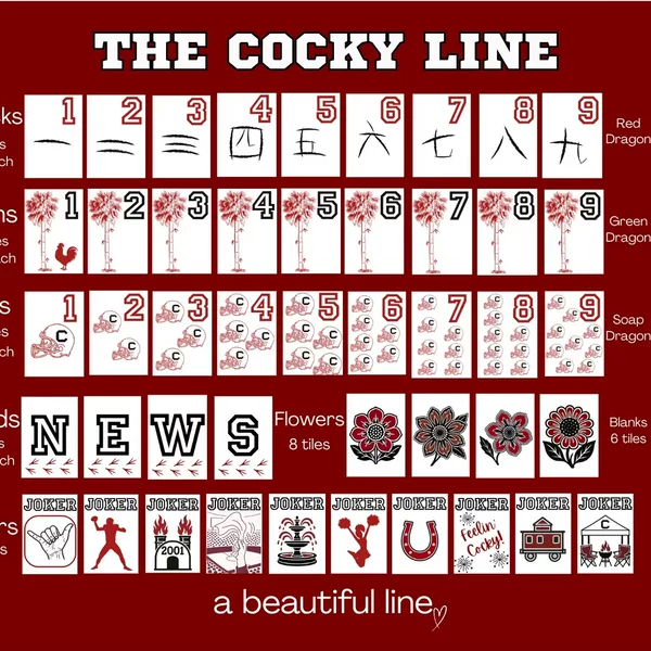 In Stock: American Mahjong Tiles, Mahjong Set, Modern Luxury, Striking Lines, Suitable for Friends' Gatherings