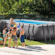 intex 26356方形管架水池 家庭支架游泳池 洗浴池 养鱼钓鱼池批发